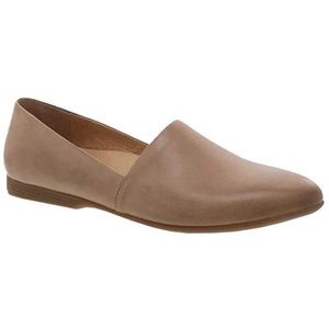 Dansko Larisa Tan Slip On Comfort Leather Shoes